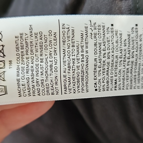 Athleta Size xlg Vest- Full Zip- Stretchy Sides- Black and Purple Floral Pattern - Picture 5 of 5